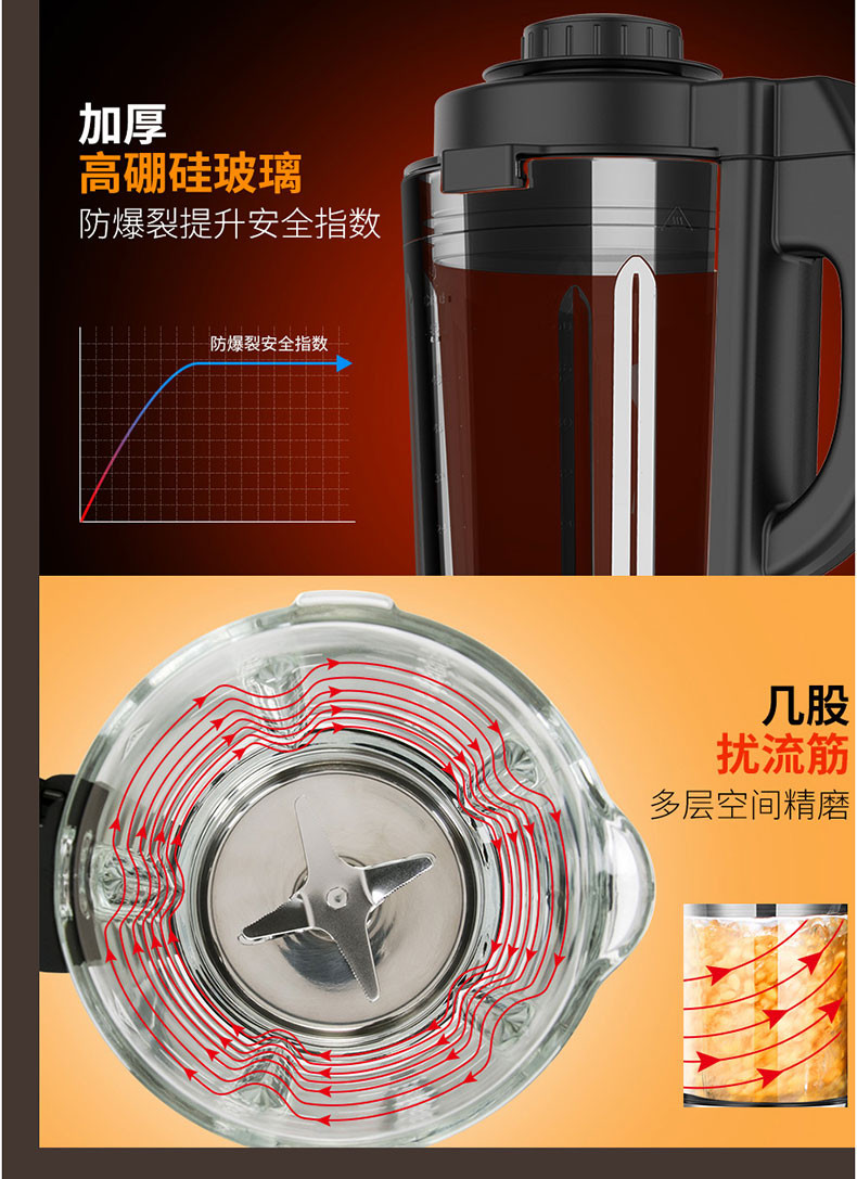九阳/Joyoung 破壁机家用豆浆机加热多功能破壁榨汁豆浆机料理机