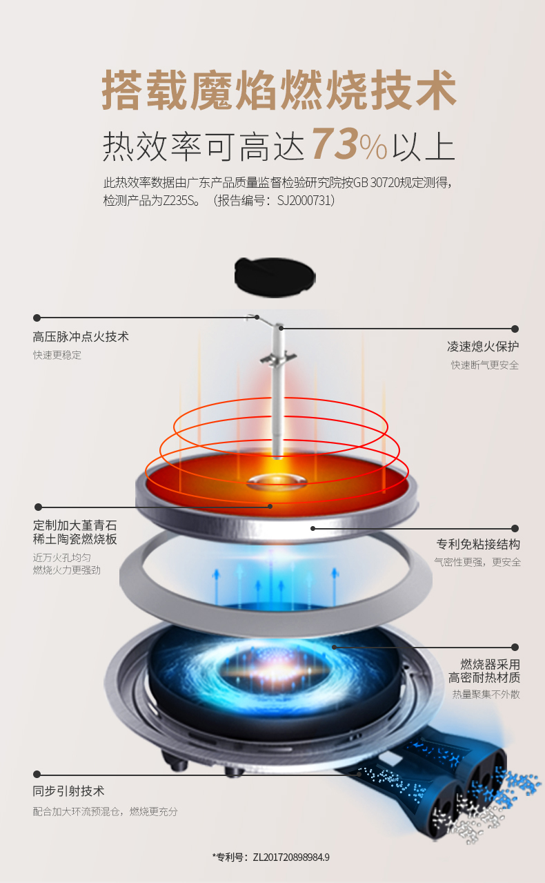 睿尚集成灶A15ZK 抽油烟机红外线燃气灶蒸烤家用一体