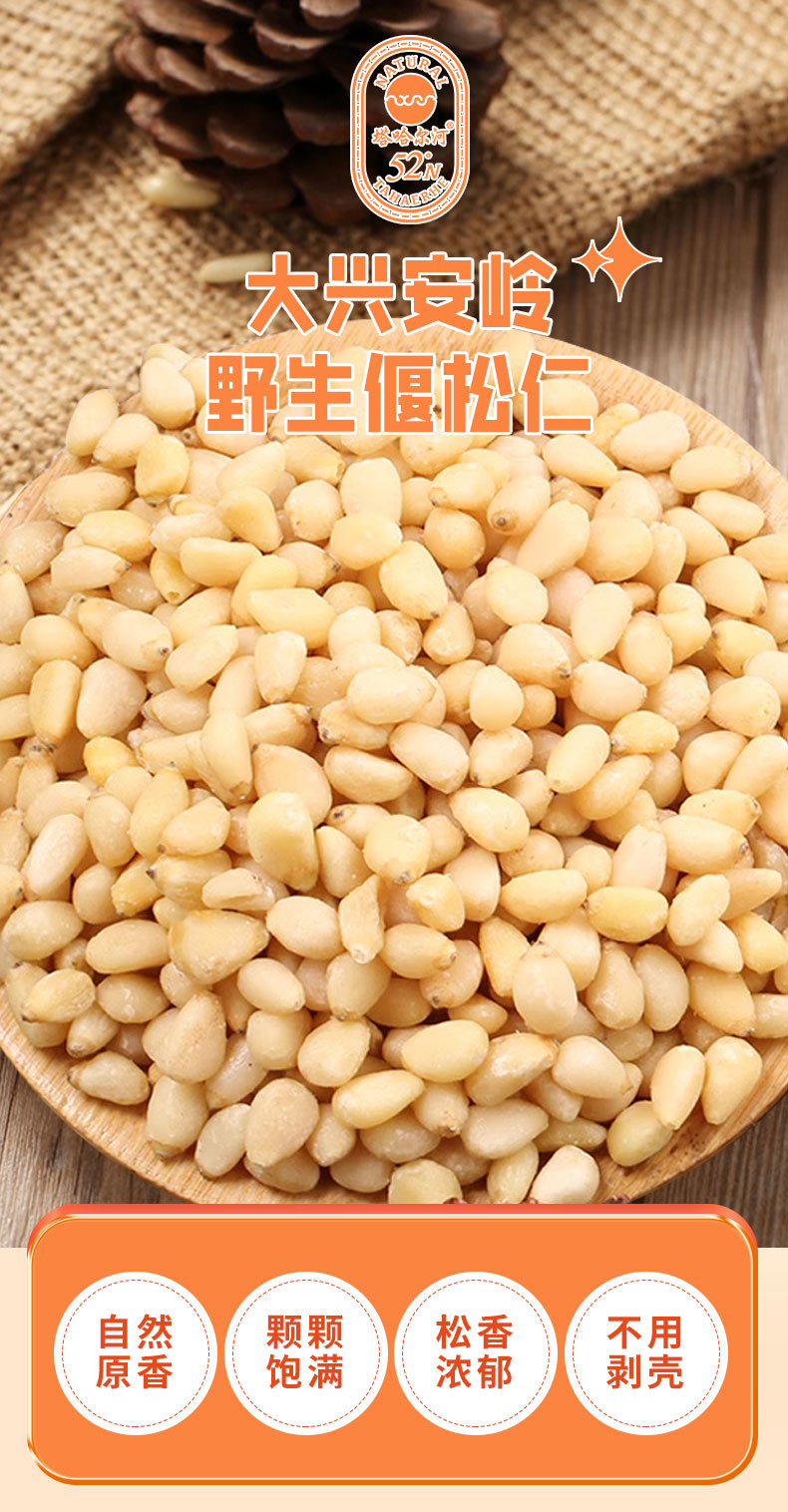 塔哈尔河 野生偃松仁250g