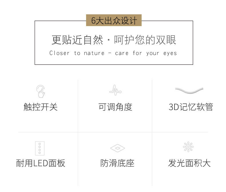 led学生充电小台灯充插两用夹式台灯护眼学习卧室床头书桌USB夹子