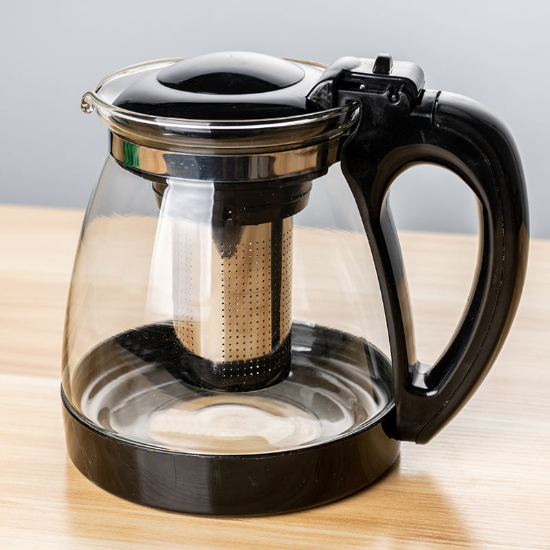 1000/2000ML茶壶玻璃耐高温泡茶壶单壶大容量茶具花茶壶水壶套装