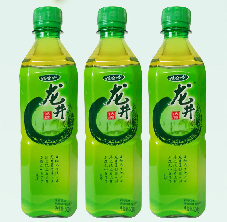 娃哈哈 绿茶500ml*15瓶整箱 果汁茶清凉饮料