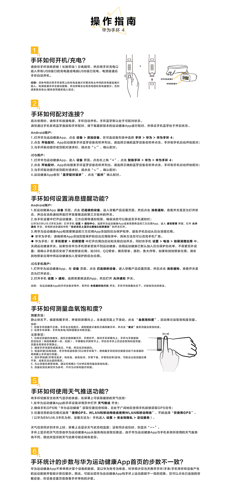 华为/HUAWEI 手环4