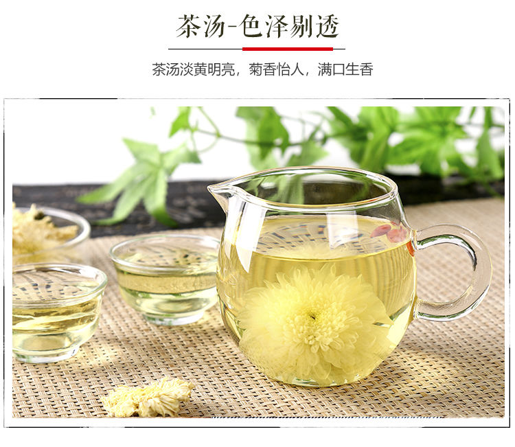 【黄山贡菊】菊花茶清杭白菊热白菊花枸杞蒲公英去决明子火红枣干