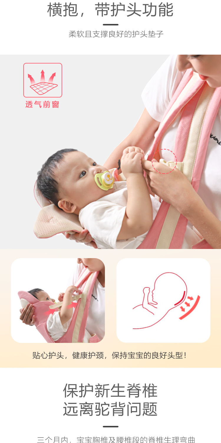 婴儿背带腰凳四季通用多功能夏季透气儿童宝宝背小孩抱娃抱带坐凳