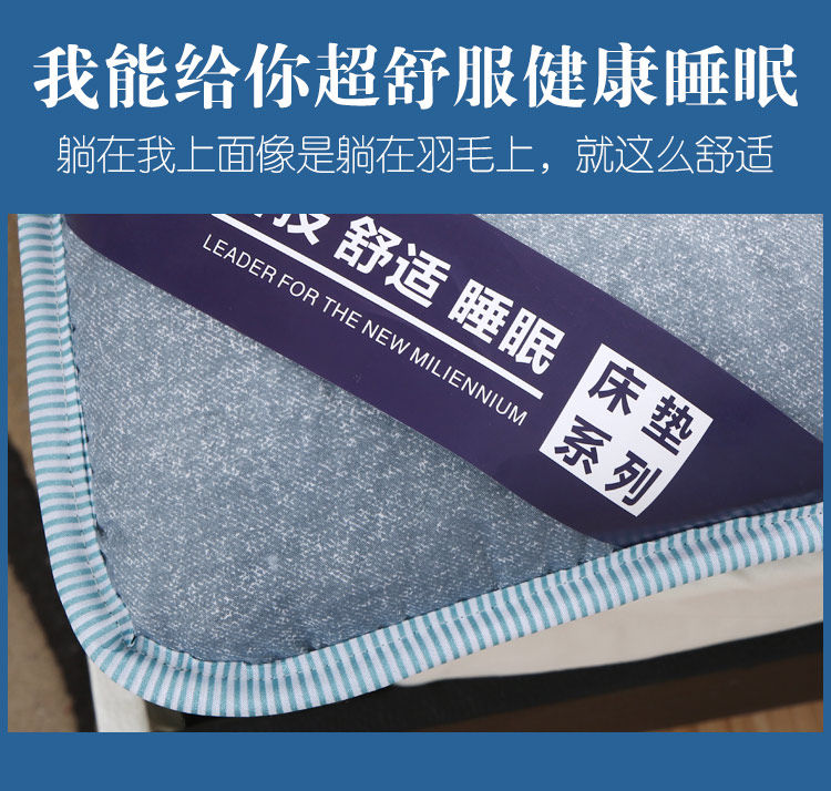 床垫床褥子1.5m1.8m床保暖床垫学生宿舍单人家用榻榻米双人垫0.9