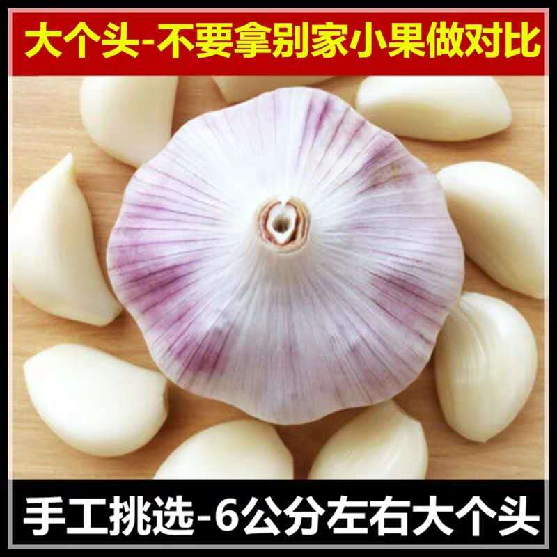 精选5斤干大蒜大蒜头农家干蒜2/3/10斤紫白皮大蒜土蒜