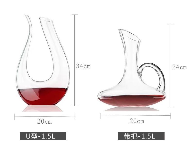 【全的】欧式红酒杯无铅玻璃高脚杯子葡萄酒杯醒酒器套装家用酒具