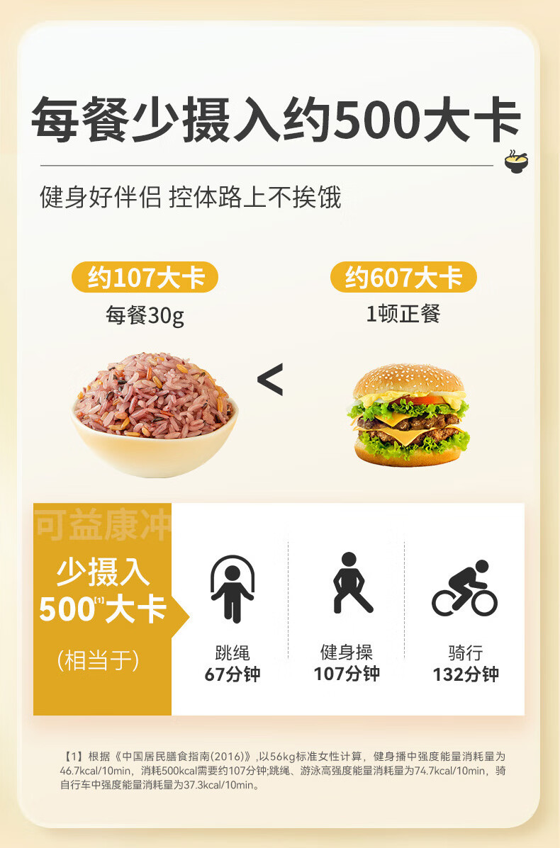 可益康 中粮五色糙米混合谷物 1kg 米饭粗粮主食