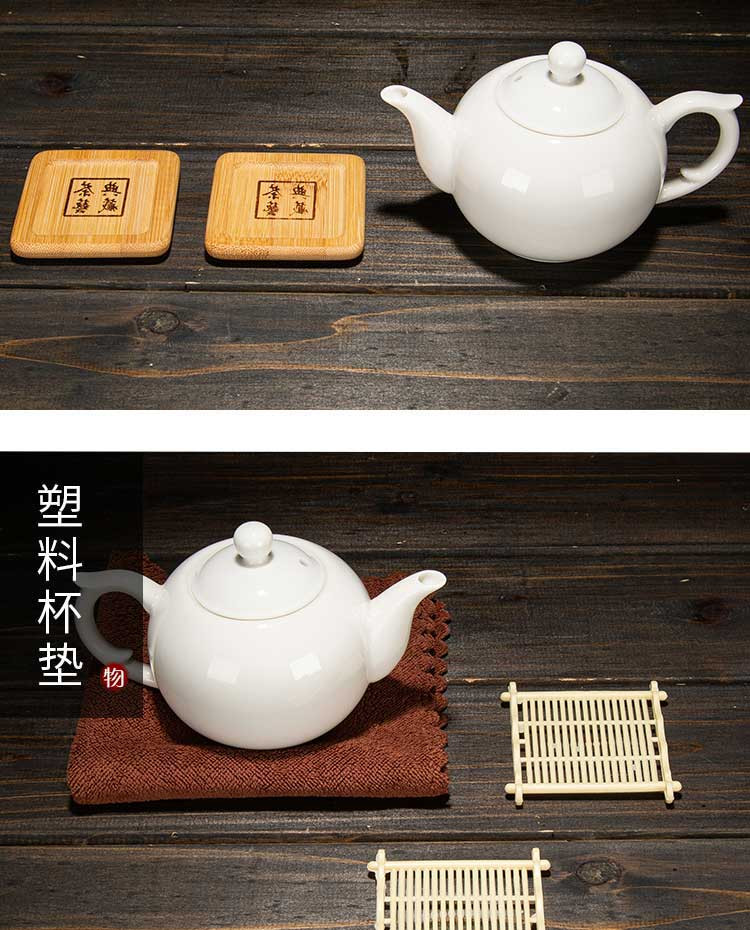 聚森功夫茶具 杯托茶垫托茶道配件 茶杯托杯垫竹木垫功夫茶具配件茶托茶杯防烫隔热垫