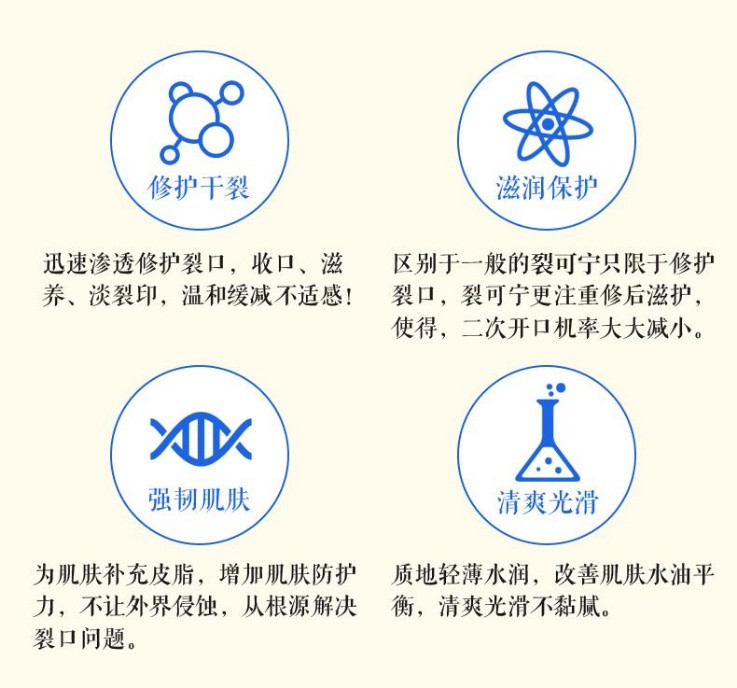 【裂可宁滋润霜】防冻防裂滋润保湿补水