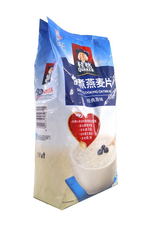 快煮燕麦片桂格即食原味麦片粗粮谷物早餐冲饮700g*2袋桂格燕麦片