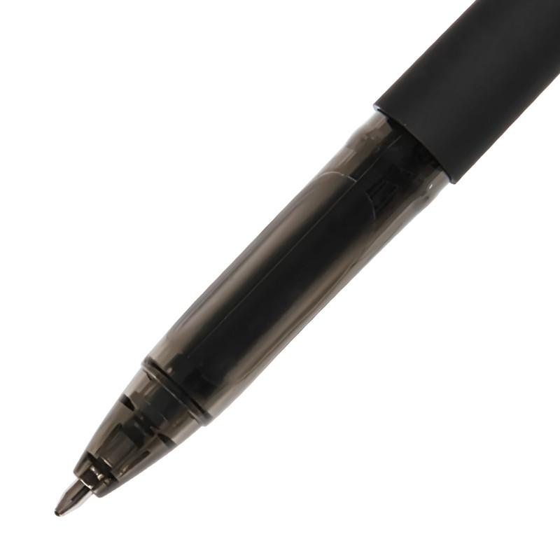 得力/deli 中性笔S34签字笔1.0mm加粗中性笔12支/盒磨砂笔杆商务油墨笔