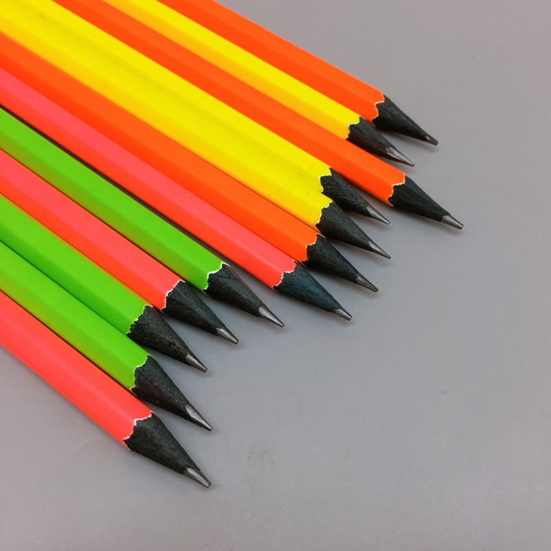 晨光/M&amp;G 晨光炫彩HB六角黒木木杆铅笔AWP30827学生写字绘画铅笔文具
