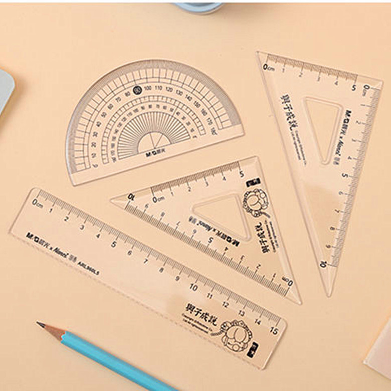 晨光/M&amp;G 晨光Nanci联名学生套尺15cm直尺三角量角器四件套ARL960L5