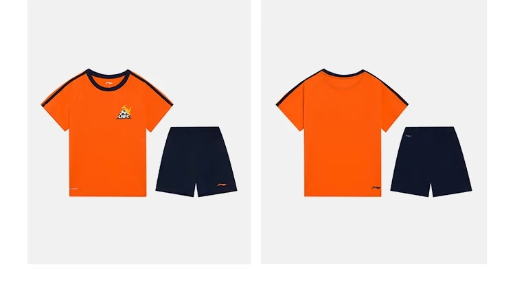 李宁/LI NING李宁足球比赛套装男大童2022夏足球系列舒适干爽运动套装YATS019