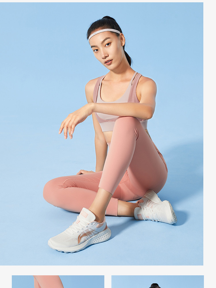 李宁/LI NING 李宁跑步鞋女跳绳鞋2022eazGo跑鞋夏舒适透气健身鞋运动鞋ARES008