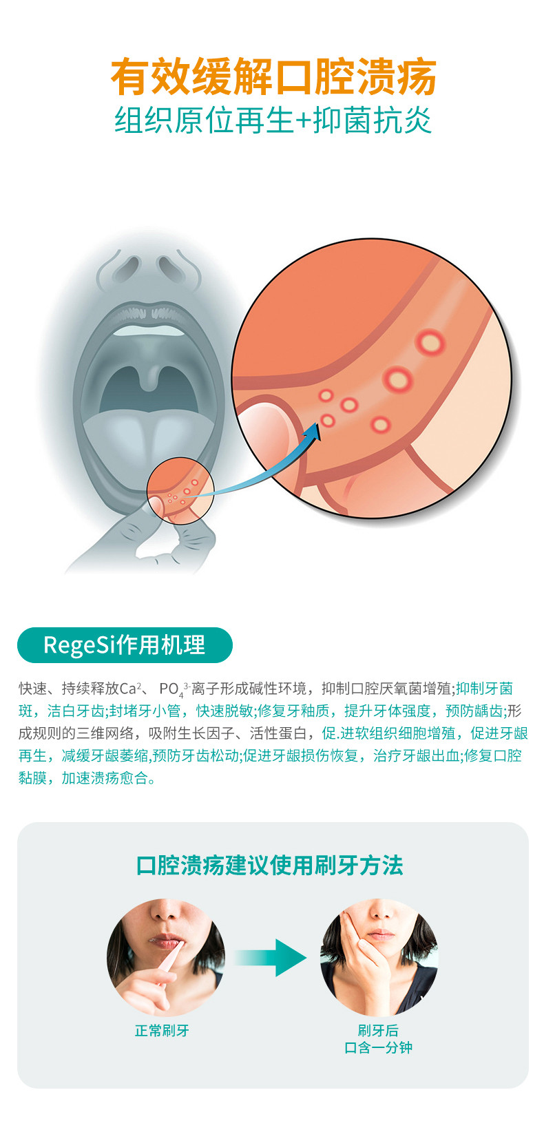 完好如初牙膏 牙釉质修复 去烟渍 抑制出血 牙龈萎缩 口腔溃疡 脱敏牙膏 60g