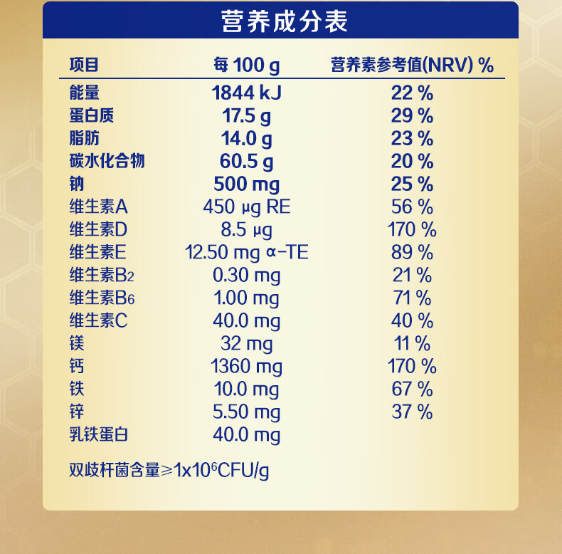 伊利 伊利欣活金装中老年奶粉800g