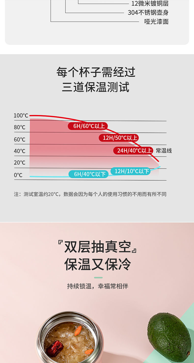 尚泰焖烧杯女不锈钢焖粥保温饭盒便携上班族闷烧壶罐保温桶