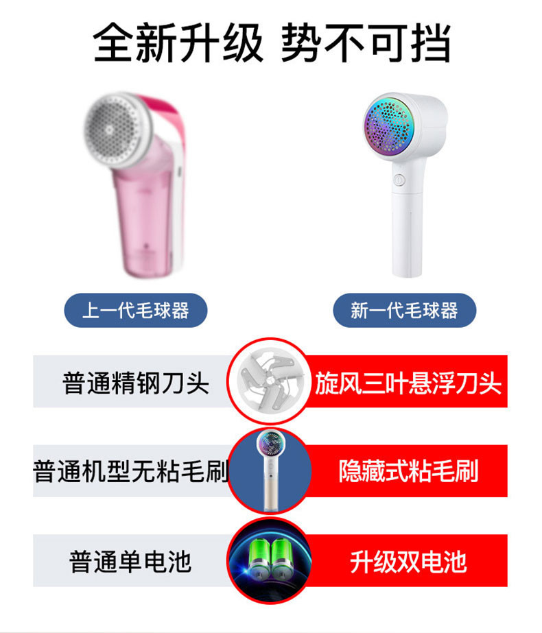 毛球修剪器 剃毛球粘毛一体机 衣服去球毛球器起球充电刮毛神器去毛球打毛