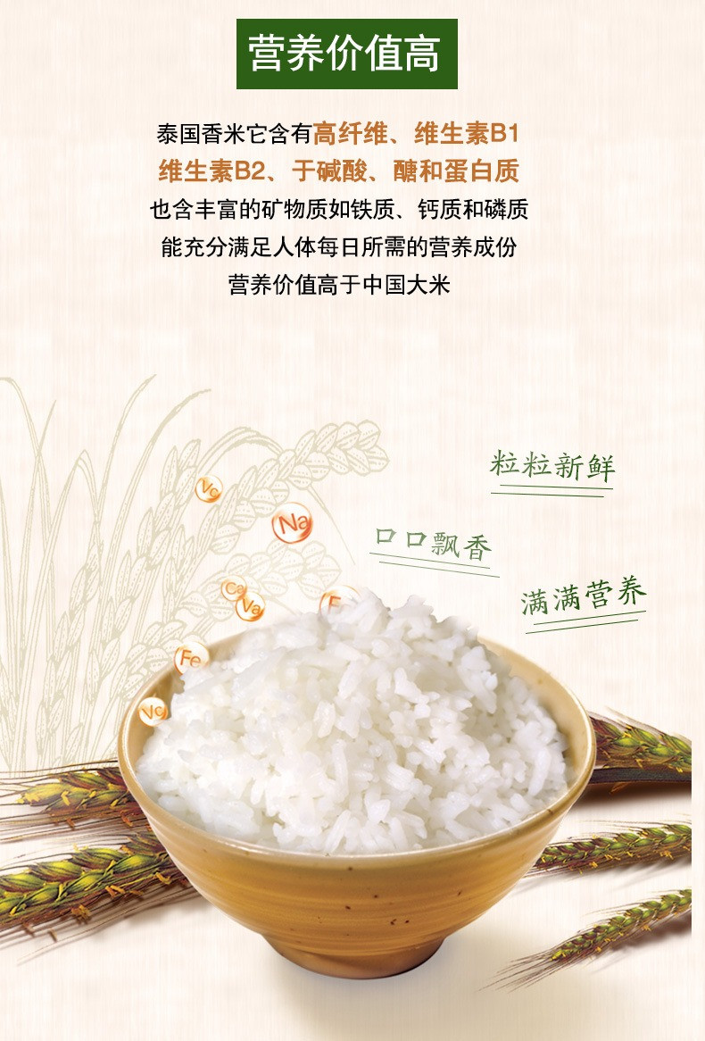 【六一半价购】进口泰国香米 长粒香米500g真空包装大米储存粮油