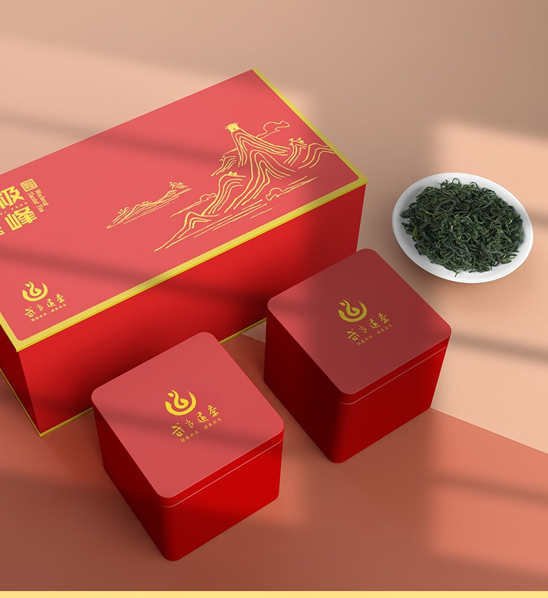 山菓树 【邮政助农】太极翠峰96g红礼盒装绿茶武当山特产送礼茶叶