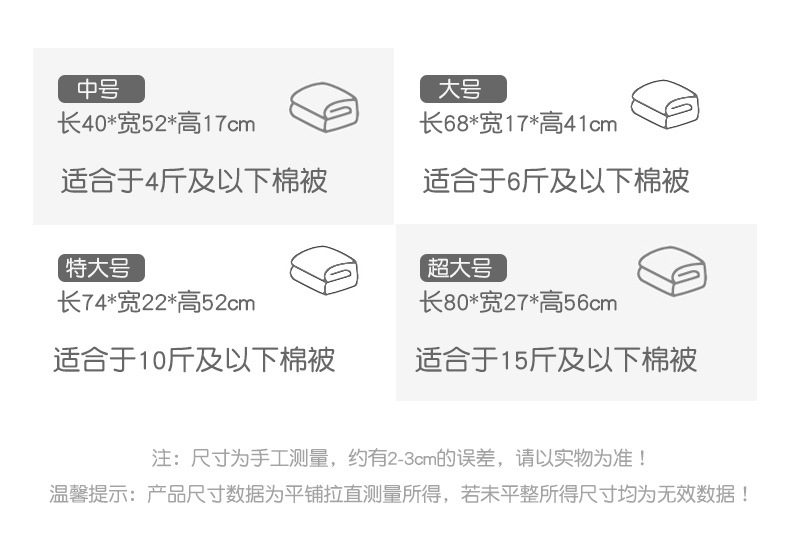 【券后19.9元】金盛和【小号+中号】出差行李袋卡通手提收纳袋搬家打包袋子