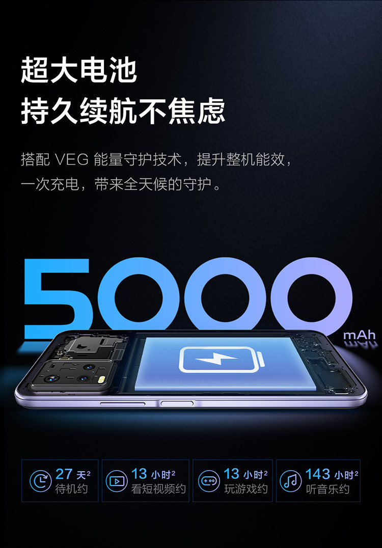 【新品】vivo Y32  4G手机 高通骁龙680 5000mAh大电池 侧面指纹 全网通智能手机