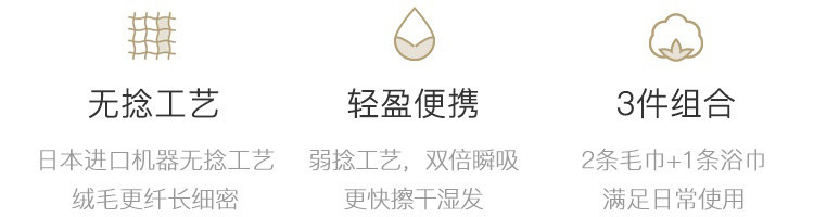 【网易严选】云珍·长绒棉毛巾浴巾组合