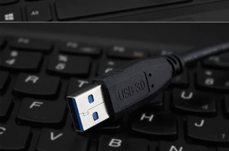 联想/Lenovo F309 移动硬盘USB3.0 1TB    2.5英寸时尚超薄 稳定耐用 黑色