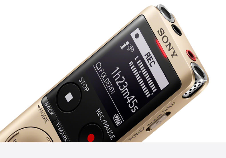 索尼/SONY数码录音棒 ICD-UX570F 4GB智能降噪录音笔 商务学习 便携FM调频广播