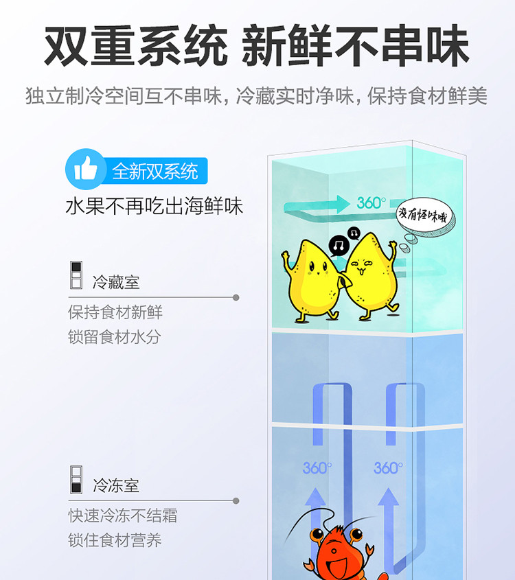 美的(Midea)冰箱231升三门冰箱水润新风冷无霜家用节能小型电冰箱BCD-231WTM(E)