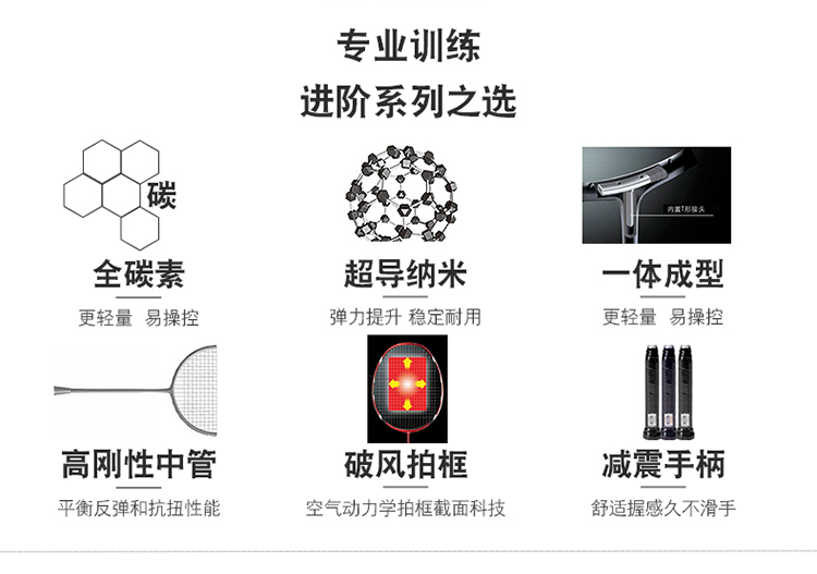 羽毛球拍成人正品2支双拍男女情侣儿童学生进攻型耐打羽毛球拍