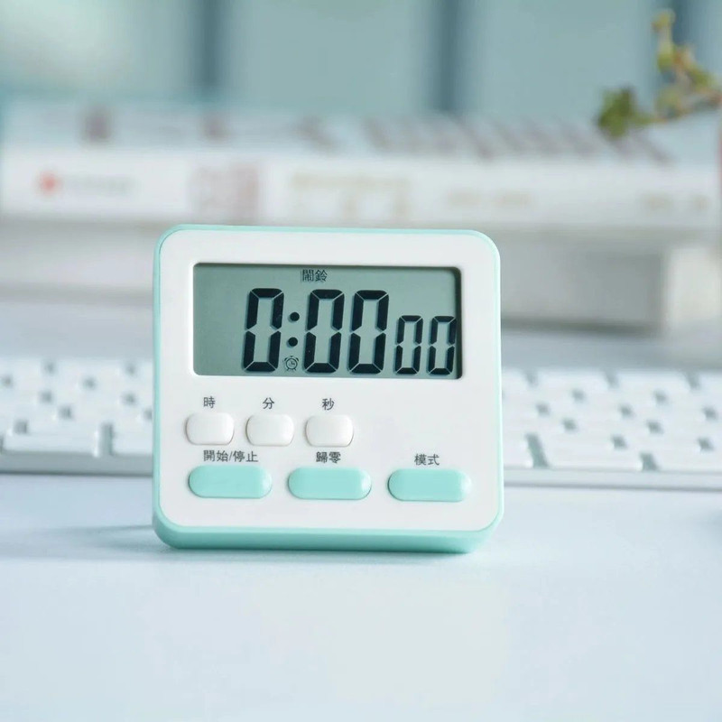 【德国品质】厨房倒计时器学生做题静音秒表电子闹钟时间管理提醒【飞哥-专营】