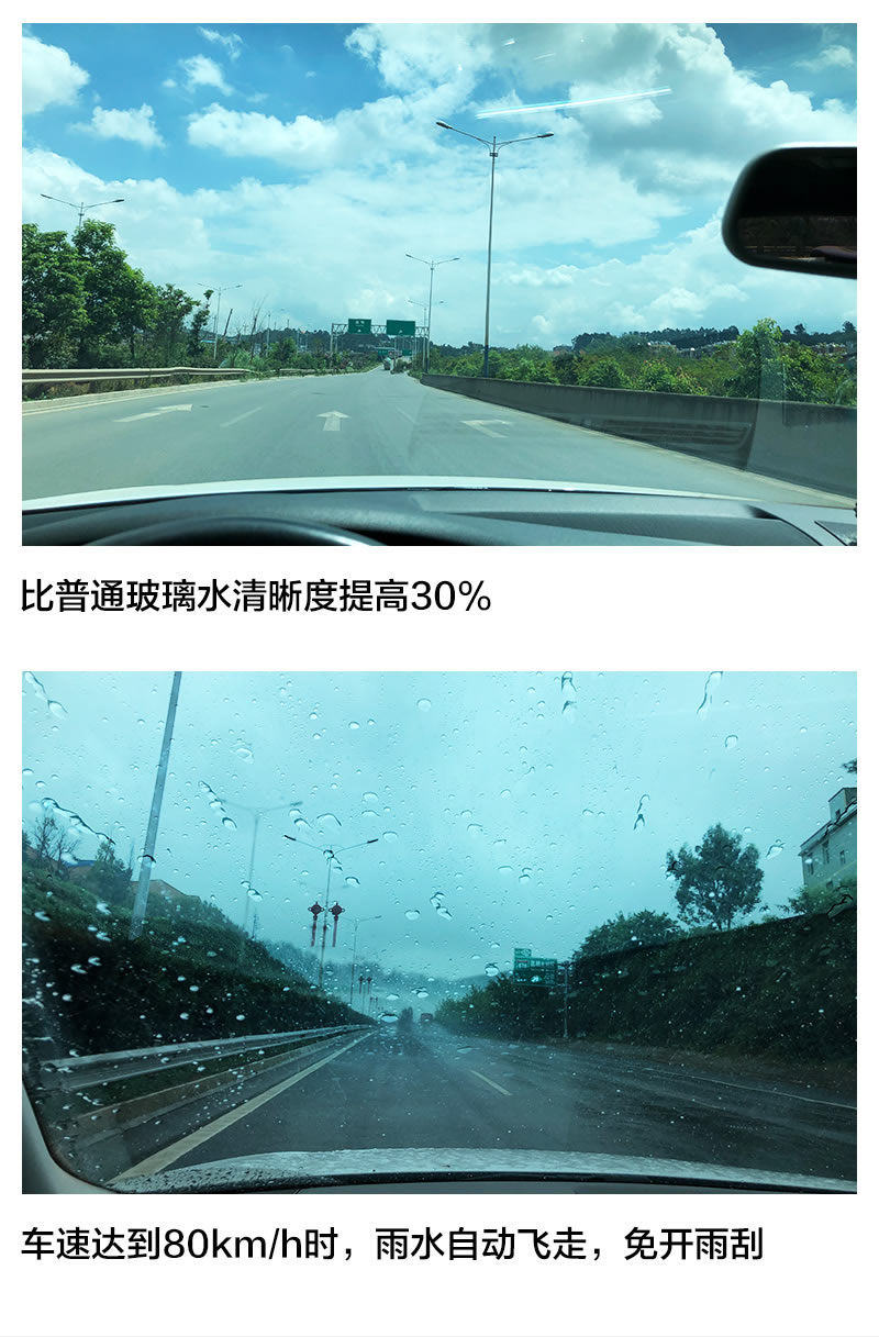 【镀晶玻璃水】汽车玻璃水雨刮水车用雨刮精防冻型镀膜四季防雨型【华洛专营店】