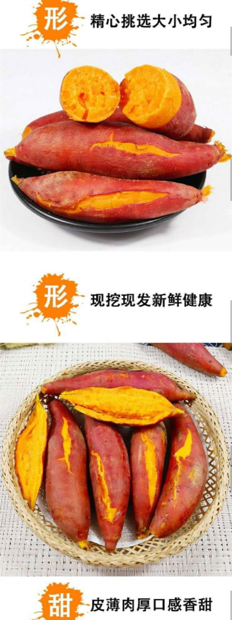 富元山 赣南红蜜薯2斤装