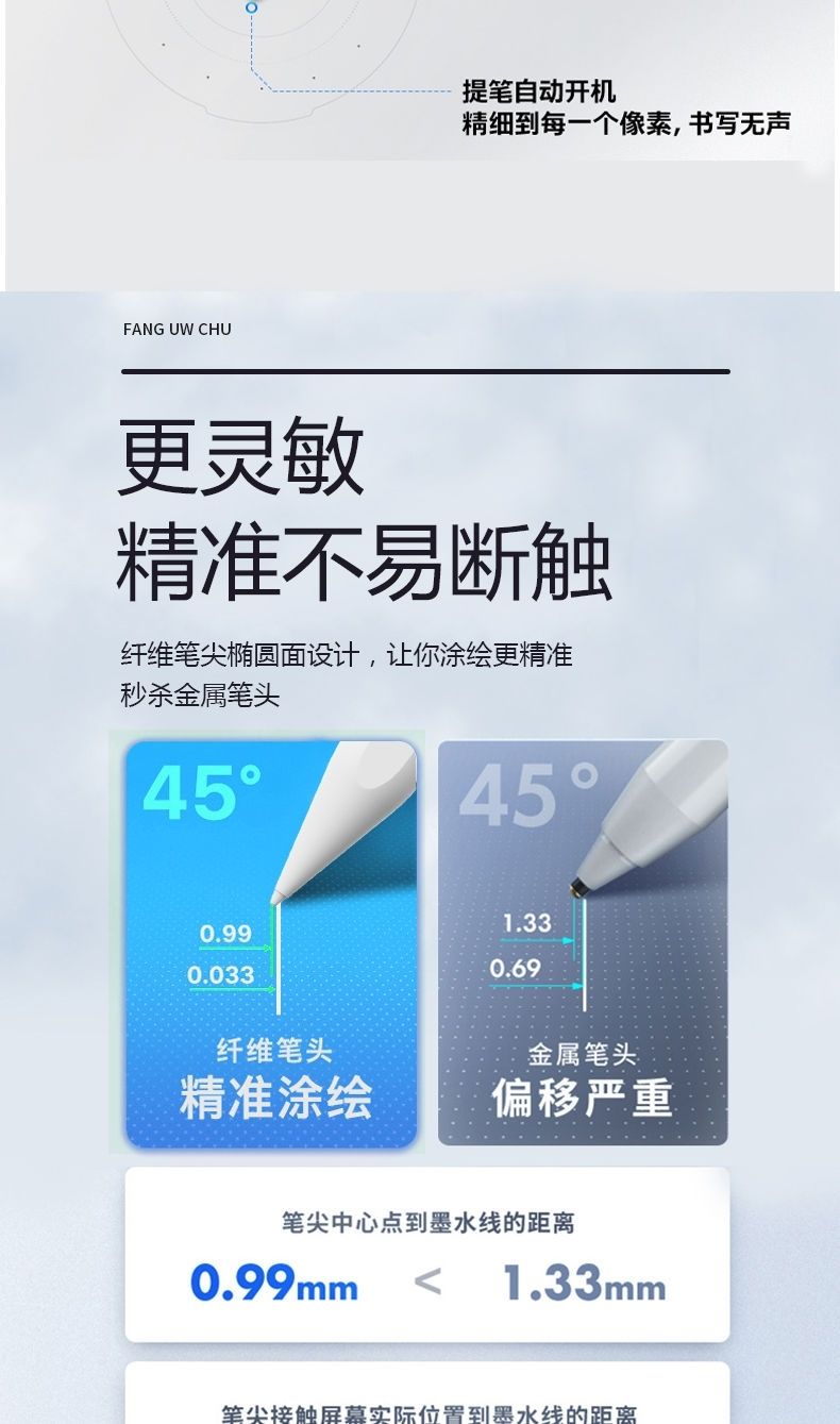 ipadpencil2019防误触电容笔苹果air3触屏控手写笔mini5绘画2020