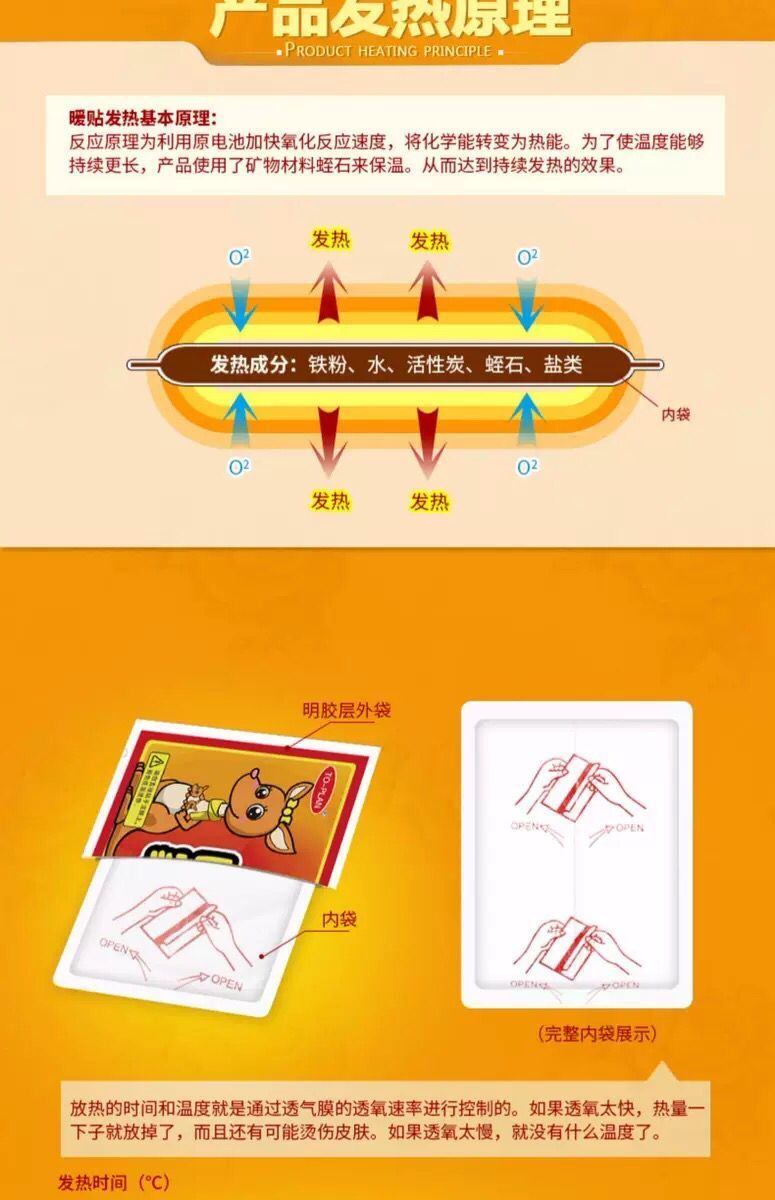 大号热帖暖贴宝宝贴2-100片保暖贴暖宫贴自发热姨妈贴全身暖宝热