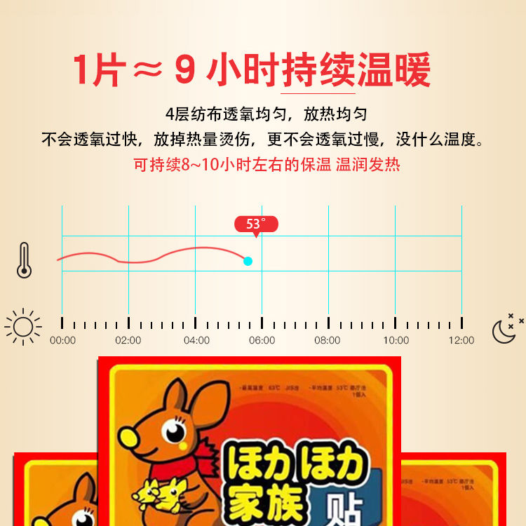 大号热帖暖贴宝宝贴2-100片保暖贴暖宫贴自发热姨妈贴全身暖宝热