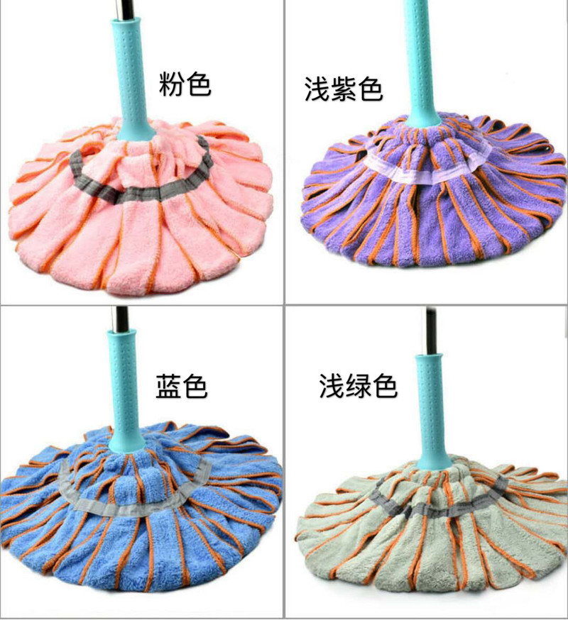 自拧水大号家用免手洗拖把旋转木地板瓷砖拖布钢杆毛巾吸水墩布头