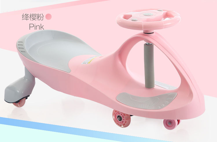 儿童扭扭车万向轮1-3-6岁男婴女宝宝带音乐静音轮摇摆滑行溜溜车