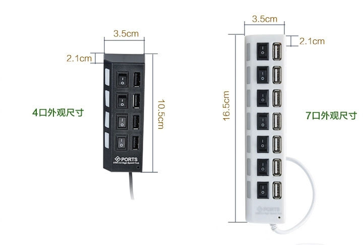 usb高速分线器笔记本台式电脑u盘鼠标键盘数据开关转换器手机充电