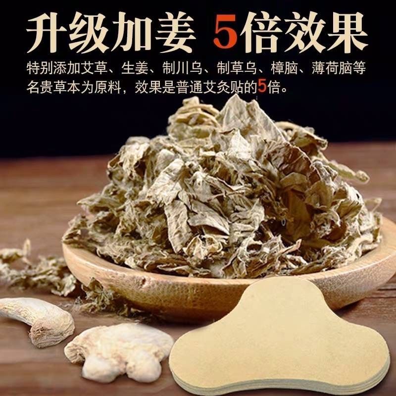 12贴艾叶膝盖贴正品发热关节腰腿疼贴护膝老寒腿去湿气艾灸颈椎贴