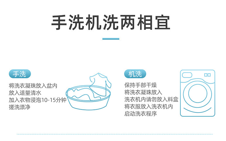 蓝漂(Lampure) 浓缩洗衣凝珠100颗（盒装）天然倍净低泡易漂洗衣液