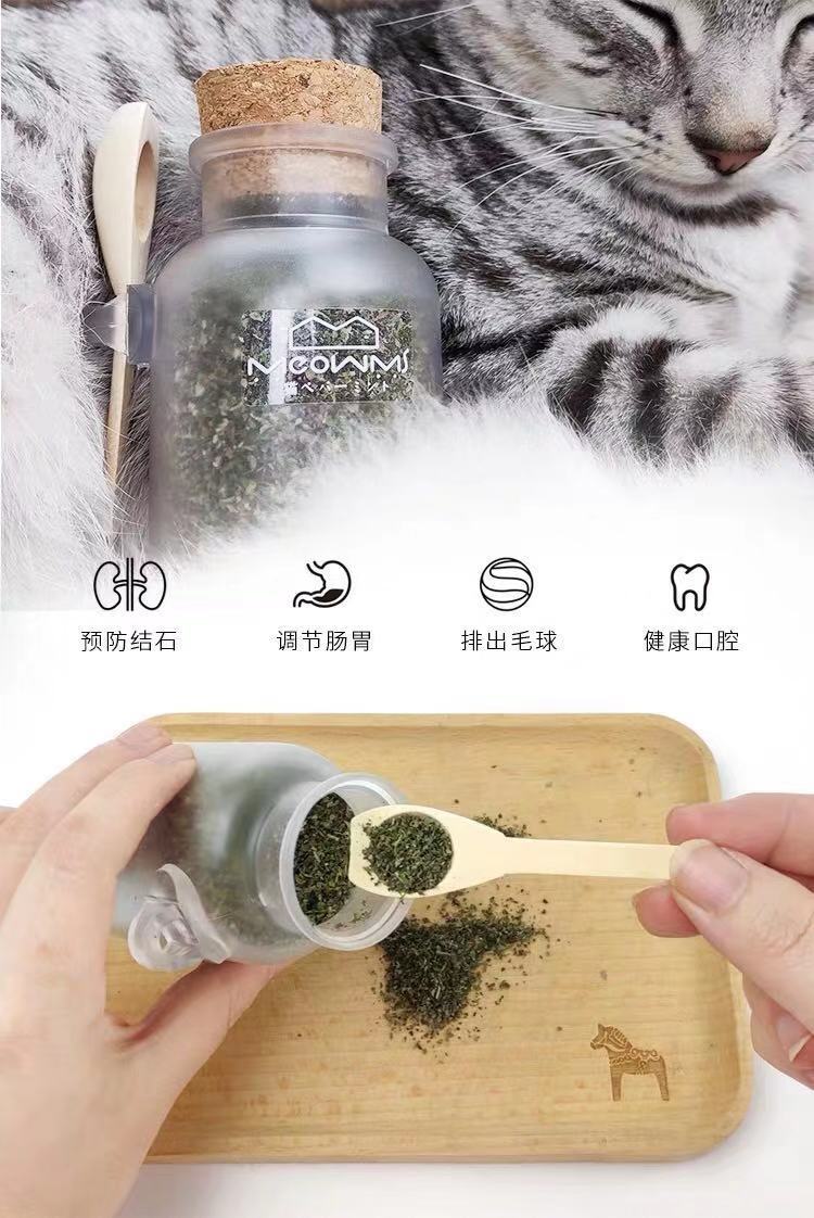 【猫薄荷】100ml清洁口腔助消化猫零食猫草薄荷粉磨牙食用去毛球