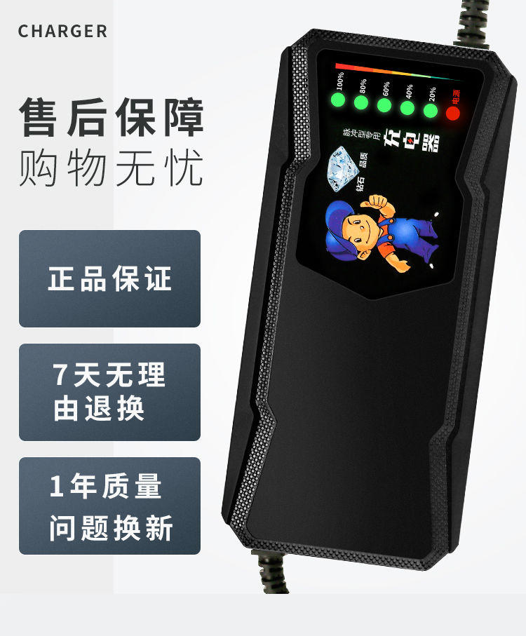 【自动断电】高性能电动车充电器电瓶车充电器48V/60V/96V/72V/20