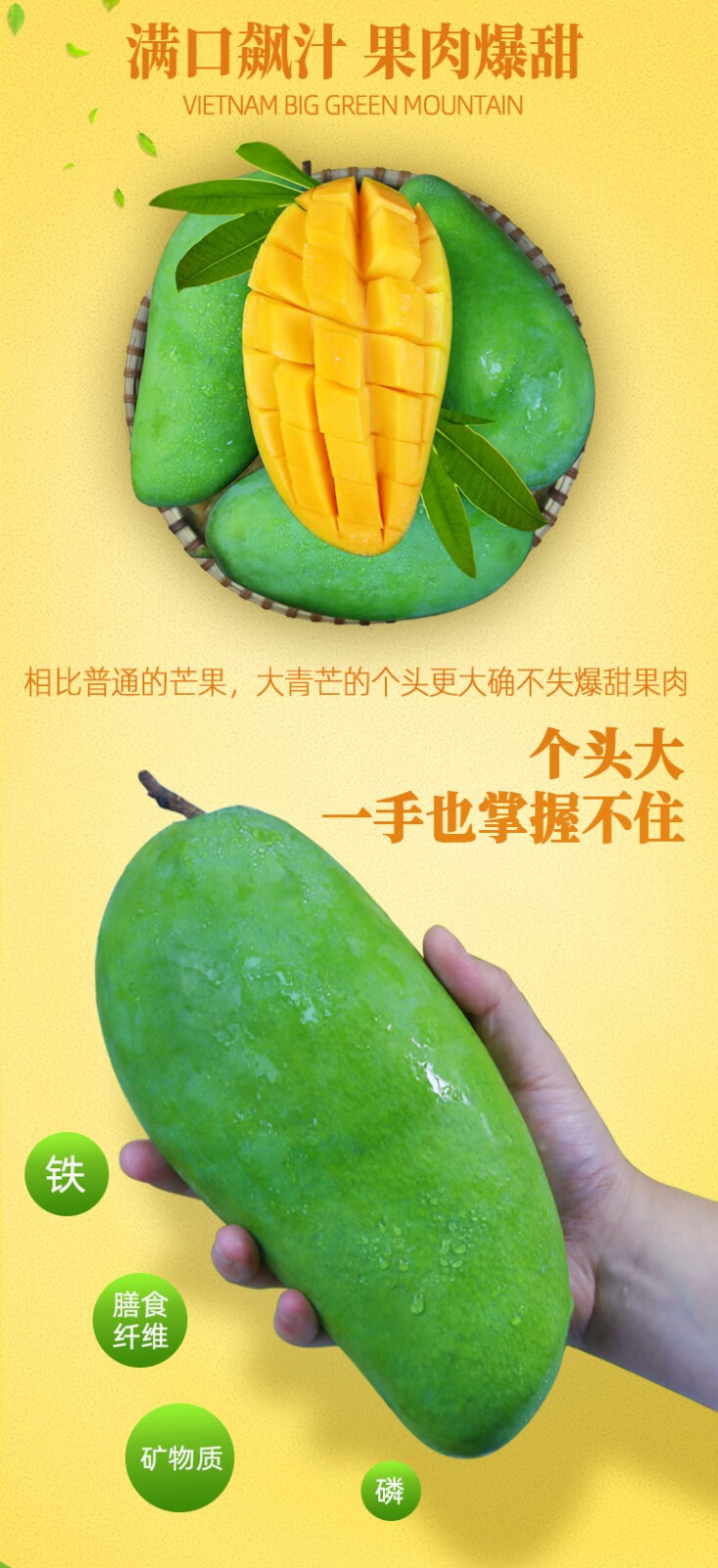 佳怡康 广西大青芒当季新鲜水果芒果