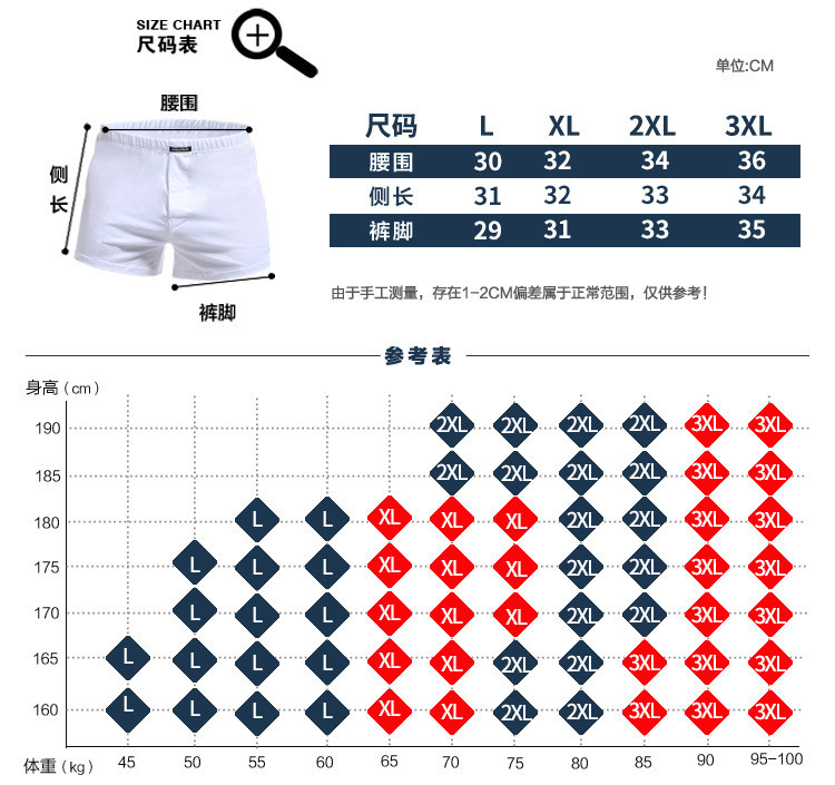 奥元素宽松棉质男士平角内裤居家舒适大码阿罗裤棉料舒适透气短裤