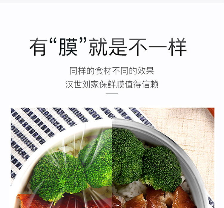 保鲜膜家用PE食品级手撕大卷一次性厨房用品冰箱点断式耐高温批发